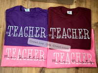 Personalized Teacher shirt / sweatshirt