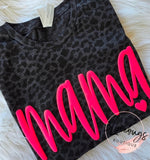 Black Leopard Puff shirt / sweatshirt (Copy)