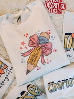 Personalized Pencil Shirt Teacher Student shirt / sweatshirt