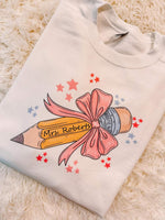 Personalized Pencil Shirt Teacher Student shirt / sweatshirt