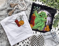 Green Halloween shirt / sweatshirt