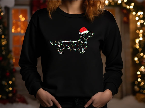Christmas Lights Dachshund shirt / sweatshirt