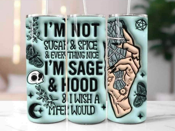 Sugar & Spice Tumbler, 20oz Skinny