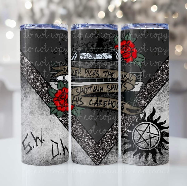 Shotgun / Driver 20oz Skinny Tumbler