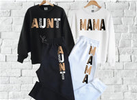 Mama, Aunt, etc Matching Sweatshirt & Sweatpants SET