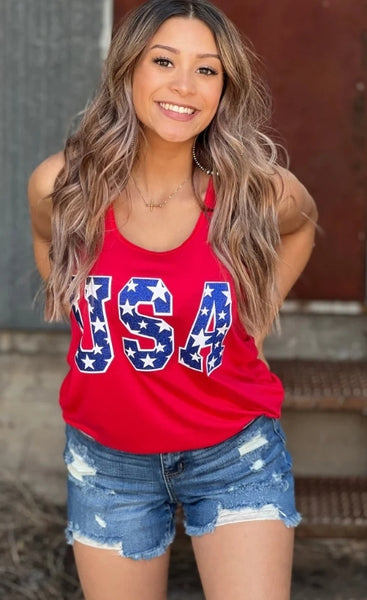 USA stars shirt / tank top