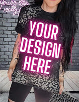 Black Bleached Shirts - Choose Your Design & Pattern shirt / sweatshirt