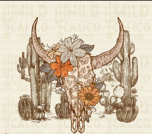 Fall Cow Skull shirt / sweatshirt