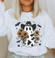 Cow Print Ghost Sunflowers shirt / sweatshirt
