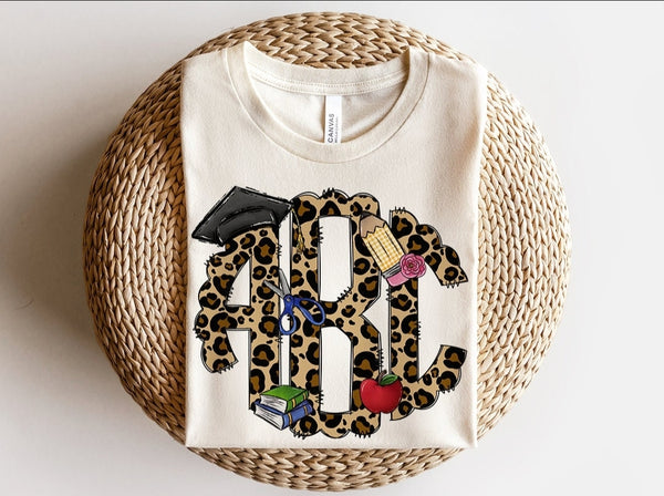 Teacher Monogram Shirt