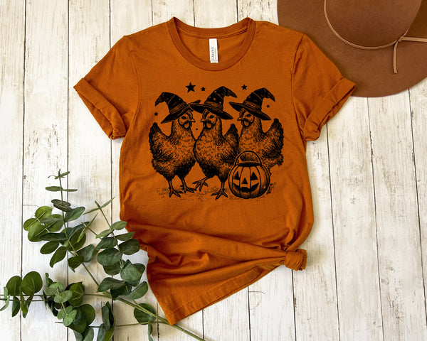 Halloween Witch Chickens shirt / sweatshirt