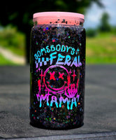 Feral Mama Snow Globe Tumbler