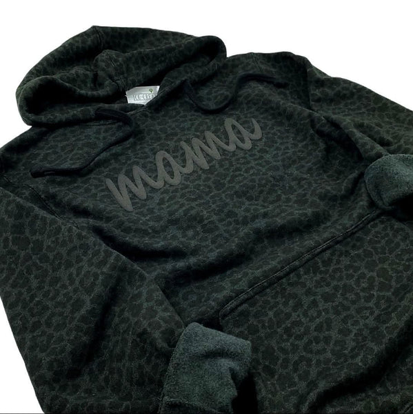Custom Black Leopard Hoodie