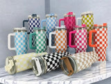 40oz Checkered Tumblers