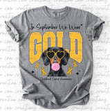 In September We Wear Gold Dachshund shirt / sweatshirt