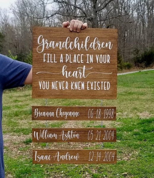 Children / Grandchildren Hanging Sign