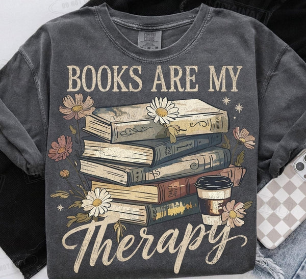 Books Are My Therapy shirt / sweatshirt