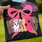 Pink Leopard Nurse shirt / sweatshirt