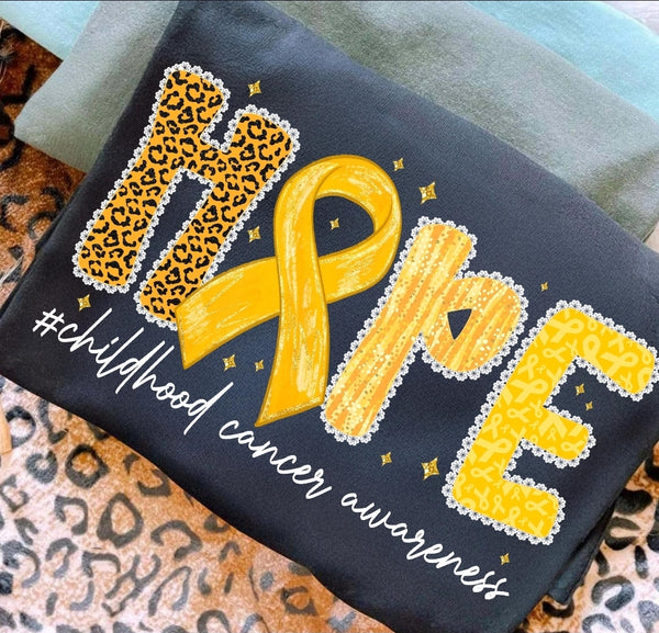 Hope Childhood Cancer Awareness shirt / sweatshirt