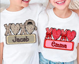 Personalized Valentines Day kids shirt / sweatshirt