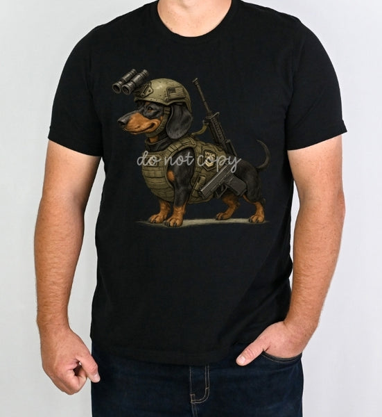 Military Tactical Dachshund shirt / sweatshirt