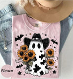 Cowboy Ghost Sunflowers Cow Print shirt / sweatshirt