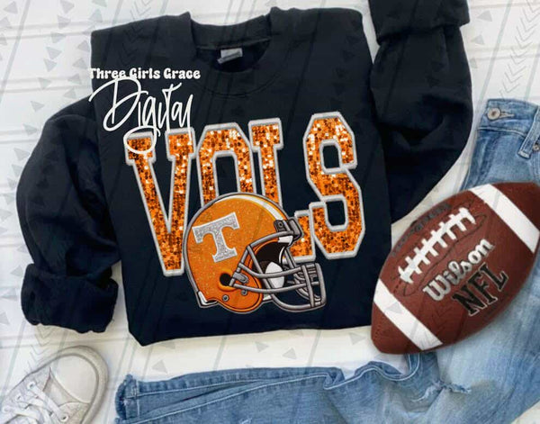 Faux Sequin Sports Team shirt / sweatshirt