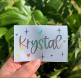 Custom Vinyl Decals - Solid & Holographic