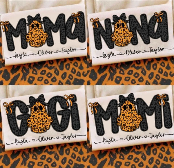 Personalized Mama, Nana, Gigi, Mimi Ghost shirt / sweatshirt