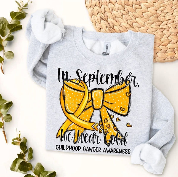 In September We Wear Gold Awareness shirt / sweatshirt