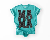 Faux Embroidery Black Glitter Mama shirt / sweatshirt