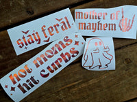 RTS Rose Gold Sparkle Holographic Decals