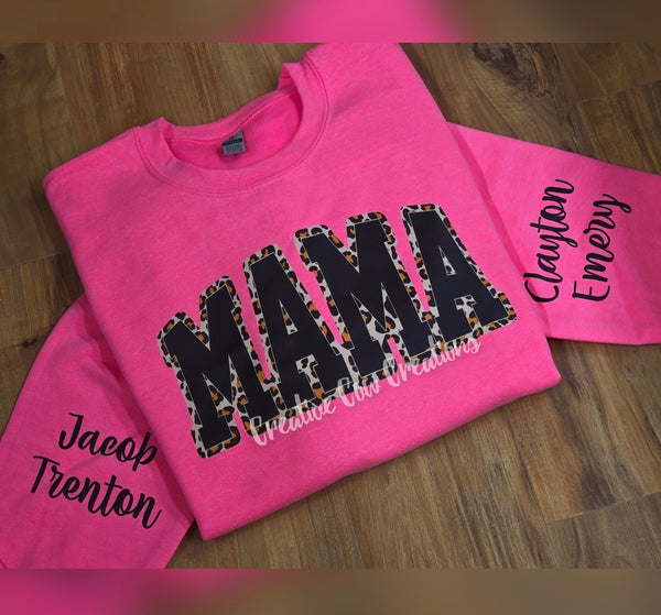 Personalized Leopard Mama, Meme, etc shirt / sweatshirt