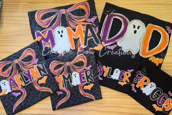 Personalized Ghost Bow shirt / sweatshirt