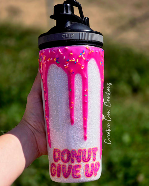 RTS 27oz Shaker Donut Give Up Epoxy Tumbler