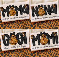 Personalized Leopard Ghost Mama, etc shirt / sweatshirt