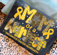 Mom of a Warrior Childhood Cancer Awareness shirt / sweatshirt