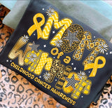 Mom of a Warrior Childhood Cancer Awareness shirt / sweatshirt